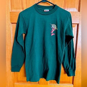 Bayside Heavyweight Men’s Size S Angry Catfish Bicycle Shop Long Sleeve Shirt